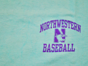 Vintage Northwestern Wildcats Baseball Shirt Size X-Large