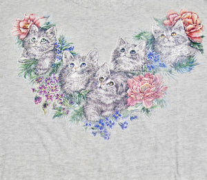 Vintage Cats Shirt Size X-Large