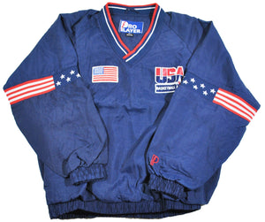Vintage USA Basketball Pro Player Jacket Size Large