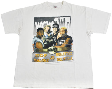 Vintage WCW NWO Rodman Hogan Malone Diamond Dallas Page 1998 Shirt Size X-Large