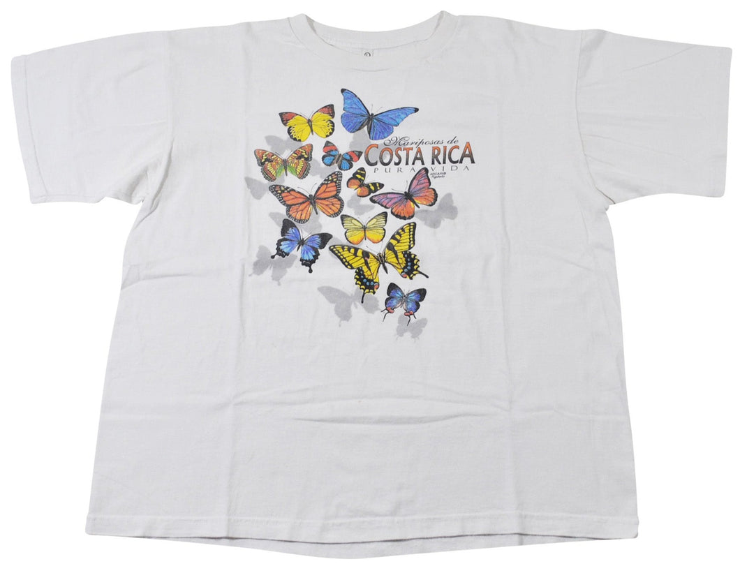 Vintage Costa Rica Butterfly Shirt Size Large