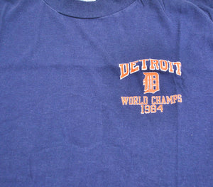 Vintage Detroit Tigers 1984 World Champs Shirt Size Small