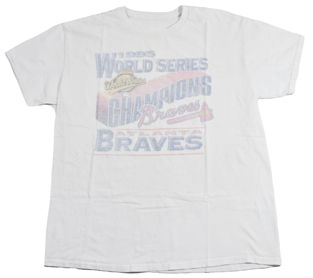 Vintage Atlanta Braves 1995 World Series Shirt Size Large