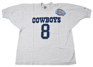 Vintage Dallas Cowboys Super Bowl Troy Aikman Shirt Size X-Large