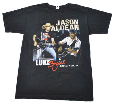 Vintage Jason Aldean Luke Bryan 2012 Tour Shirt Size Small