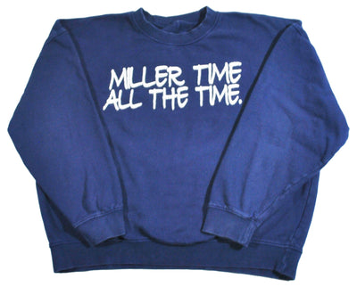 Vintage Miller Lite Miller Time All The Time Sweatshirt Size Medium(wide)