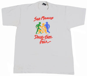 Vintage San Marcos Texas Drug Free Fair Shirt Size Medium