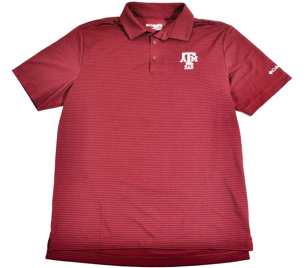 Texas A&M Aggies Dad Columbia Polo Size Medium