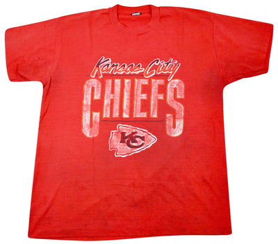 1992 Kansas City Chiefs Salem Sportswear NFL T Shirt Size Large