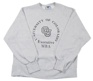 Vintage Colorado Buffalos Executive MBA Sweatshirt Size X-Large