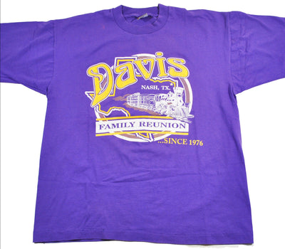 Vintage Davis Family Reunion Nash Texas Shirt Size X-Large