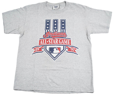 Vintage 1997 MLB All Star Game Cleveland Indians Shirt Size Large