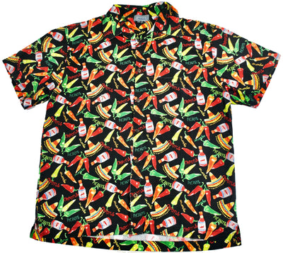 Vintage Peppers Made in USA Button Shirt Size Medium