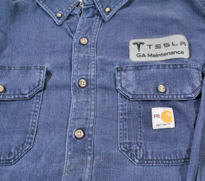 Tesla Button Shirt Size Large