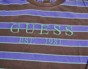 Guess Long Sleeve Stripe Shirt Size Medium
