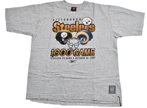 Vintage Pittsburgh Steelers St. Louis Rams 1000th Game 2003 Shirt Size Large