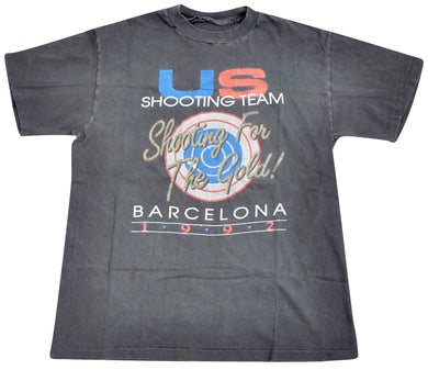 Vintage Olympic US Shooting Team 1992 Barcelona Shirt Size Small