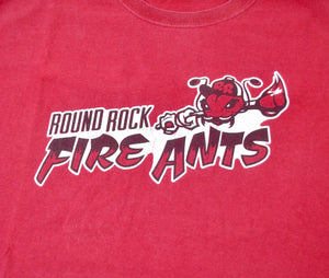 Vintage Round Rock Fire Ants Shirt Size X-Large