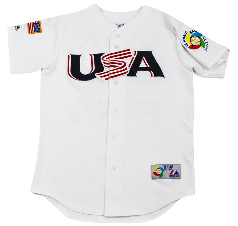 Maillot d'équipe World Baseball Classic 2006 Chine majestueux Maillot d'équipe World Baseball Classic 2006 Chine majestueux