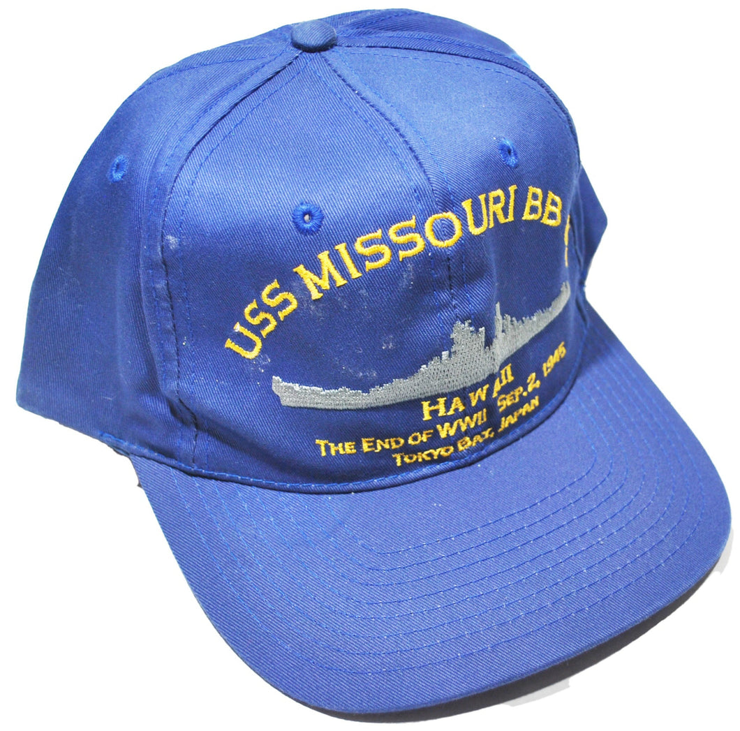 Vintage USS Missouri Military Snapback