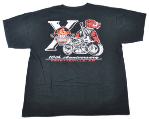 Vintage Motorcycle Rally Arkansas 2009 Shirt Size Large