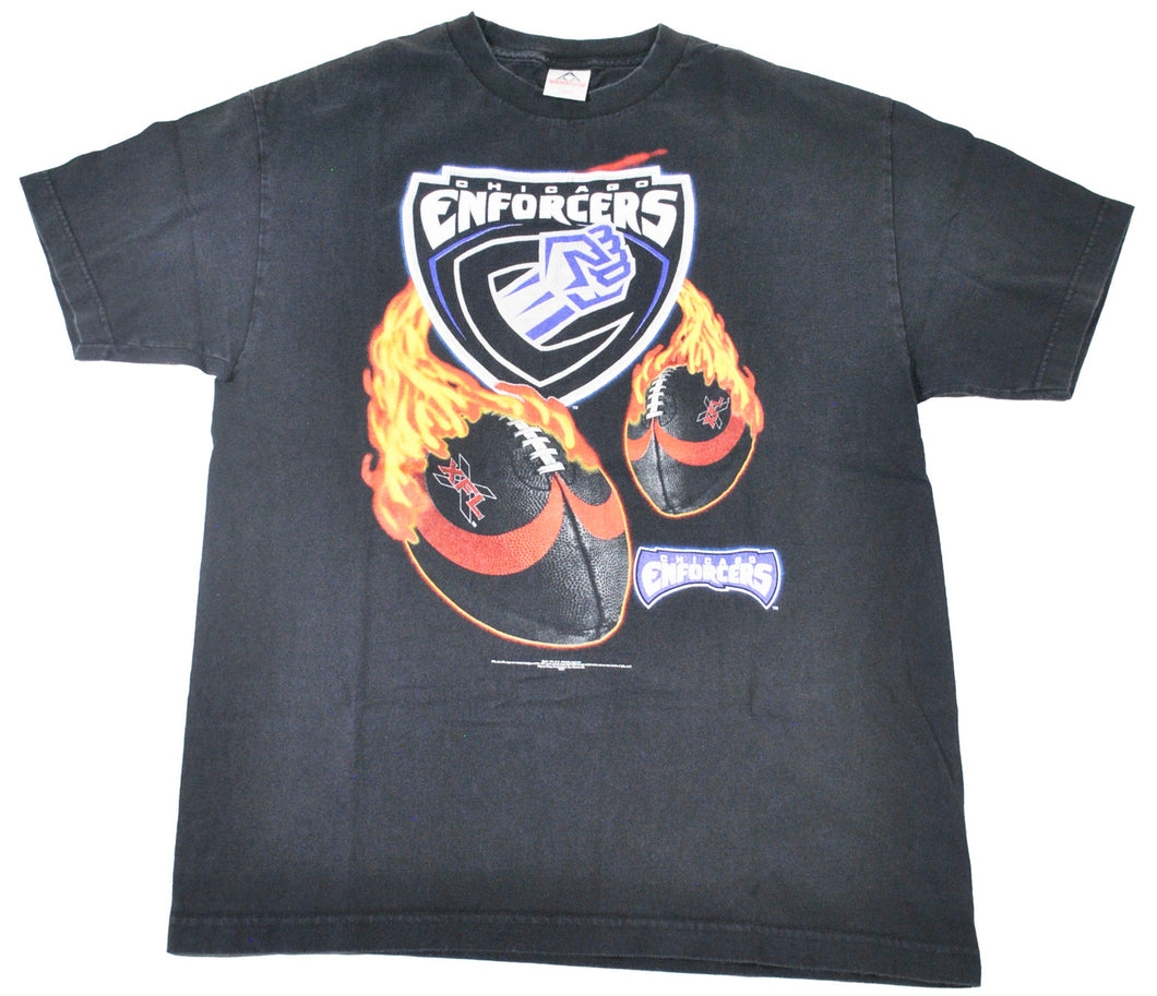 Vintage Chicago Enforcers XFL Shirt Size Large
