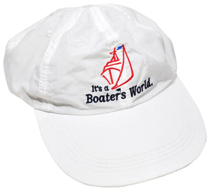 Vintage It's a Boater's World Strap Hat
