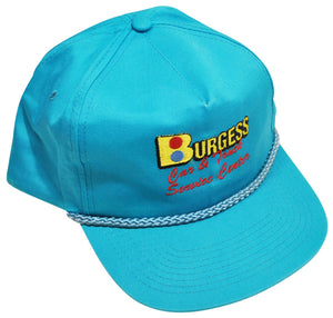 Vintage Burgess Car Service Leather Strap Hat