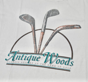 Vintage Antique Woods Golf Shirt Size X-Large