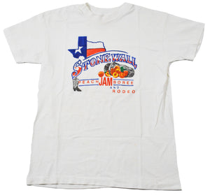 Vintage Stone Wall Peach Jam and Rodeo Texas Shirt Size Youth Large