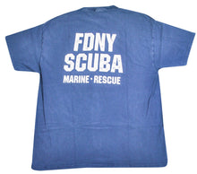 Vintage New York Fire Department Scuba Marine Rescue Shirt Size X-Large