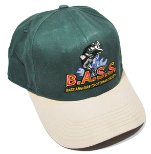 Vintage Bass Anglers Sportsman Society Fishing Strap Hat