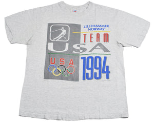 Vintage Olympics Team USA 1994 Norway Shirt Size Large