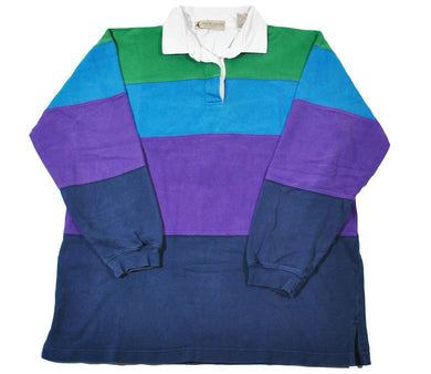 Vintage Marsh Landing Rugby Polo Size Medium