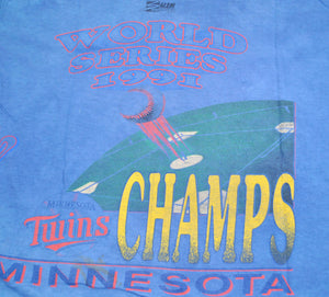 Vintage Minnesota Twins 1991 World Series Shirt Size X-Large