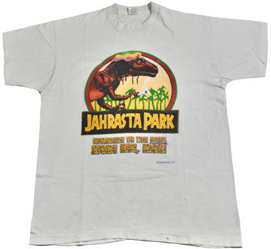 Vintage Jahrasta Park 1994 Jurassic Park Weed Parody Shirt Size X-Large