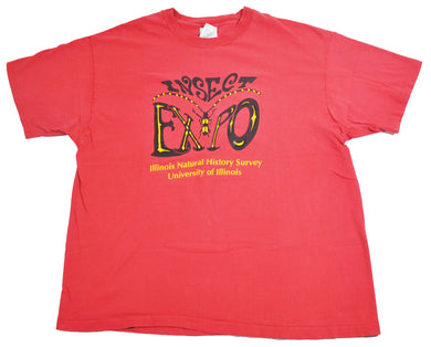 Vintage Illinois Illini Insect Expo Shirt Size X-Large