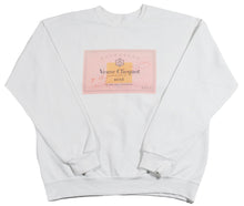 Vintage Veuve Clicquot Rose Champagne Sweatshirt Size Large