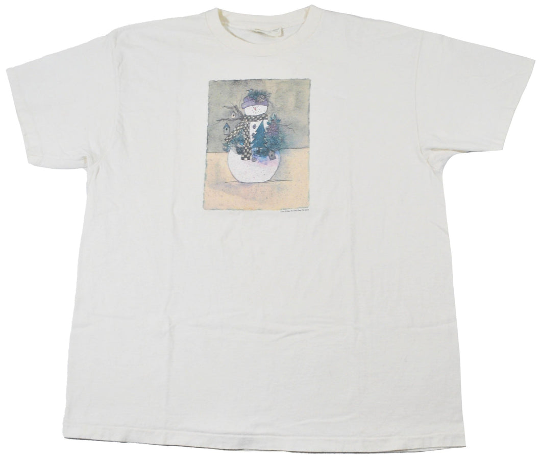 Vintage Snowman Christmas 1996 Shirt Size X-Large