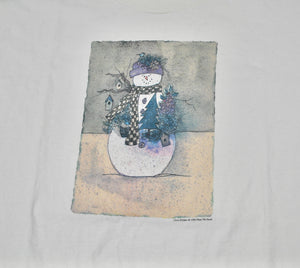 Vintage Snowman Christmas 1996 Shirt Size X-Large