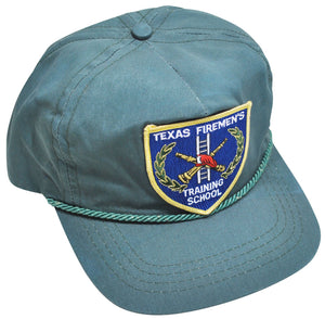 Vintage Texas Firemen's Training School Leather Strap Hat