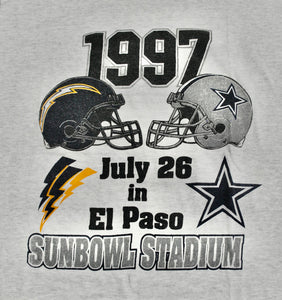Vintage Dallas Cowboys San Diego Chargers 1997 Shirt Size Large