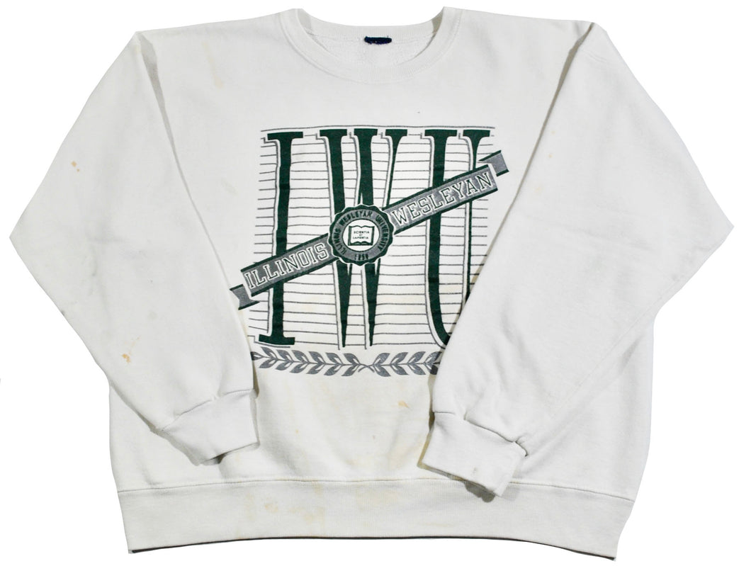 Vintage Illinois Wesleyan Sweatshirt Size Large
