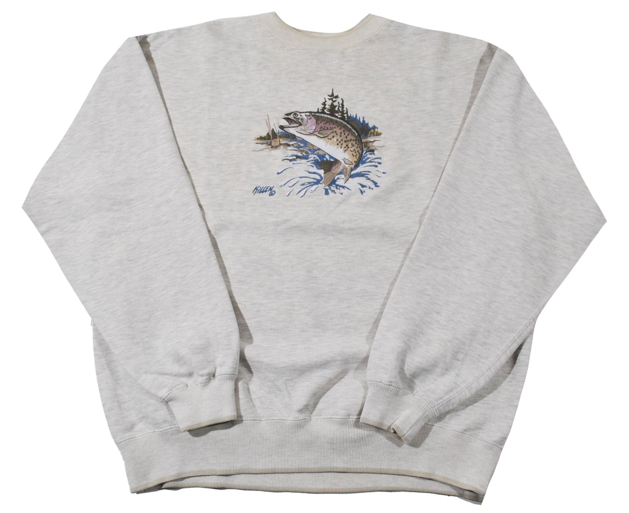 Vintage Fishing Sweatshirt Size X-Large – Yesterday's Attic