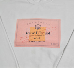 Vintage Veuve Clicquot Rose Champagne Sweatshirt Size Large