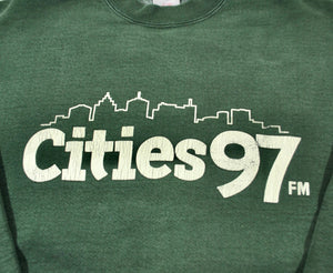 Vintage Cities 97 Radio Sweatshirt Size Large