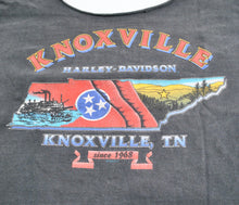 Vintage Harley Davidson Knoxville Cropped and Cut Shirt Size Large