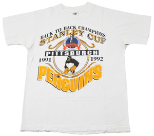 Vintage Pittsburgh Penguins 1992 Stanley Cup Shirt Size Medium