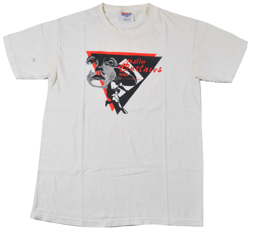 Vintage Austin Outlaws Women's Football League Shirt Size Small