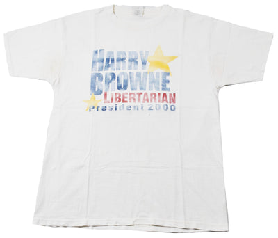 Vintage Harry Browne Libertarian President 2000 Shirt Size Large